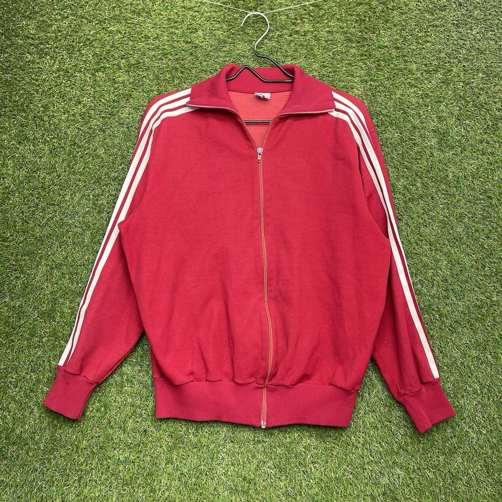 Vintage Adidas Originals Track Jacket Mens Size 6 West Germany Red Zip Up 70s